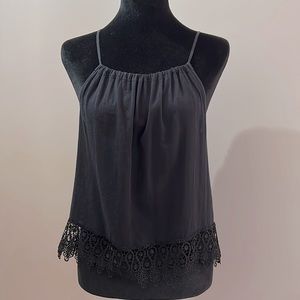 Lace bottom tank top
